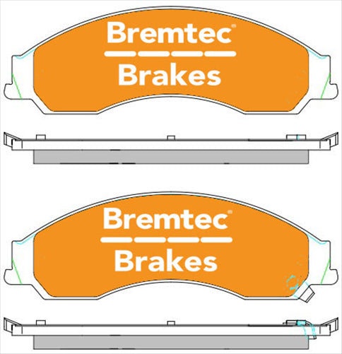 BREMTEC TRADE-LINE BRAKE PADS SET MITSUBISHI 380 2005- BT1988TS