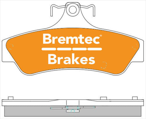 BREMTEC TRADE-LINE BRAKE PAD REAR SET MITSUBISHI 380 2005- BT1989TS