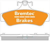 BREMTEC TRADE-LINE BRAKE PAD REAR SET MITSUBISHI 380 2005- BT1989TS