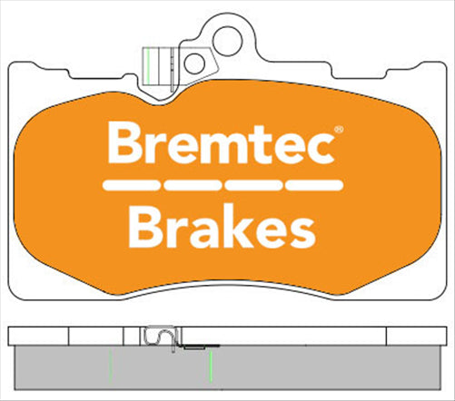 BREMTEC TRADELINE BRAKE PAD SET FRONT LEXUS GS430 (GRS_, UZS_) 2005- BT1994TS