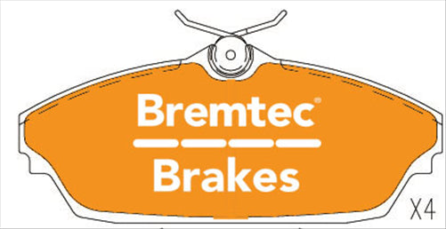 BREMTEC 4WD BRAKE PADS SET TATA XENON 2.2TD 2010- BT1995E