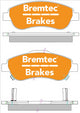 BREMTEC TRADELINE BRAKE PAD SET FRONT HONDA CRV III 2.0, 2.4 (BOSCH) BT2000TS