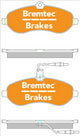 BREMTEC EUROLINE HD CERAMIC+ ZERO DUST CITROEN DISPATCH 2.0 i 120 BT2011ELH