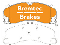 BREMTEC EURO-LINE BRAKE PADS SET BT20170ELC