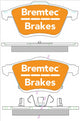 BREMTEC EURO-LINE BRAKE PAD FRONT SET MAZDA 6 GG. INCL 2.3T MPS BT2017ELC