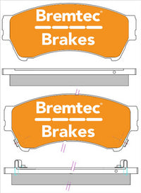 BREMTEC TRADELINE BRAKE PAD SET FRONT MAZDA 6 GH 2007- BT2025TS