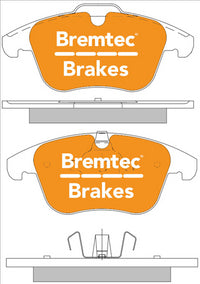 BREMTEC HYBRID-CARBON HIGH PRFORMANCE FORD MONDEO MC 2.3 MPI 2010- BT2028EV550