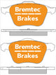 BREMTEC PRO-LINE BRAKE PADS SET VOLVO XC90 3.0T 2002- BT2030PRO
