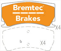 BREMTEC EVOLVE HYBRID-CARBON JAGUAR XK (X150) 5.0L 2010- BT20380EV550