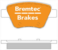 BREMTEC EURO-LINE BRAKE PAD REAR SET VW CADDY EOS GOLF JETTA AUDI BT2040ELC