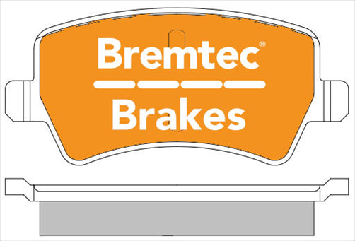 BREMTEC TRADE-LINE BRAKE PADS SET RANGE ROVER EVOQUE 2.4TD4 BT2046TS