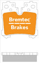 BREMTEC 4WD REAR BRAKE PADS SET LEXUS LS460 USF40 4.6L 2007- BT2049E