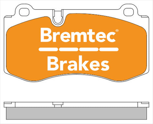 BREMTEC PRO-LINE BRAKE PADS SET MERCEDES S500 (W221) BREMBO BT2051PRO