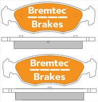 BREMTEC EURO-LINE BRAKE PADS SET PEUGEOT 306 (7B, N3, N5) 1.4 BT2055ELC