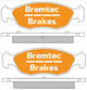 BREMTEC EURO-LINE BRAKE PADS SET PEUGEOT 306 (7B, N3, N5) 1.4 BT2055ELC
