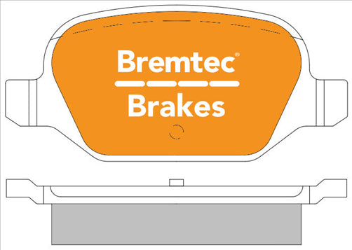 BREMTEC EURO-LINE BRAKE PADS SET FIAT 500 1.3D 2007- BT2059ELC
