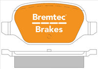 BREMTEC EURO-LINE BRAKE PADS SET FIAT 500 1.3D 2007- BT2059ELC