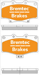 BREMTEC TRADELINE BRAKE PAD SET FRONT TOYOTA 4 RUNNER VZN130 V6 BT2061TS