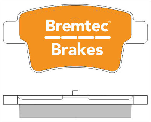 BREMTEC EURO-LINE BRAKE PADS SET CITROEN C4 PIASSO 1.6, 2.0 BT2065ELC