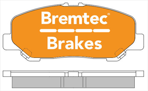 BREMTEC TRADE-LINE BRAKE PADS SET TOYOTA TARAGO ACR50, GSR50 BT2066TS