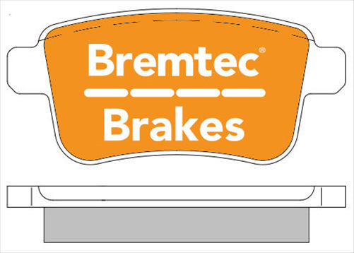 BREMTEC EURO-LINE BRAKE PADS SET RENAULT KANGOO 1.5di, 1.6 16V BT2069ELC