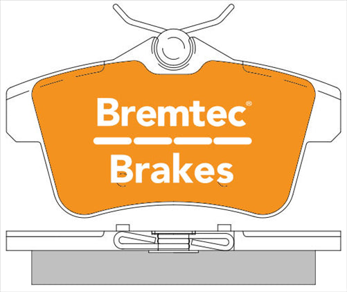 BREMTEC EURO-LINE BRAKE PADS SET PEUGEOT 3008 2.0i 2009- BT2077ELC