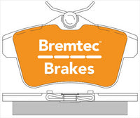 BREMTEC EURO-LINE BRAKE PADS SET PEUGEOT 3008 2.0i 2009- BT2077ELC