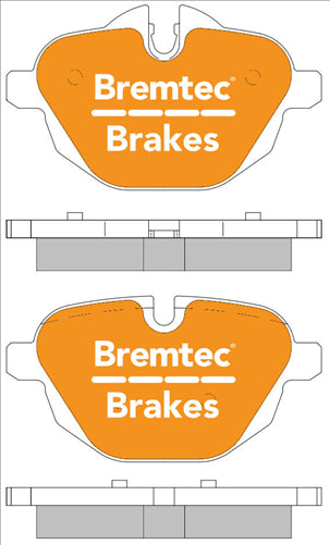 BREMTEC EURO-LINE BRAKE PADS SET BMW 5 (F10) 528i, 520d 3/2010- BT2078ELC