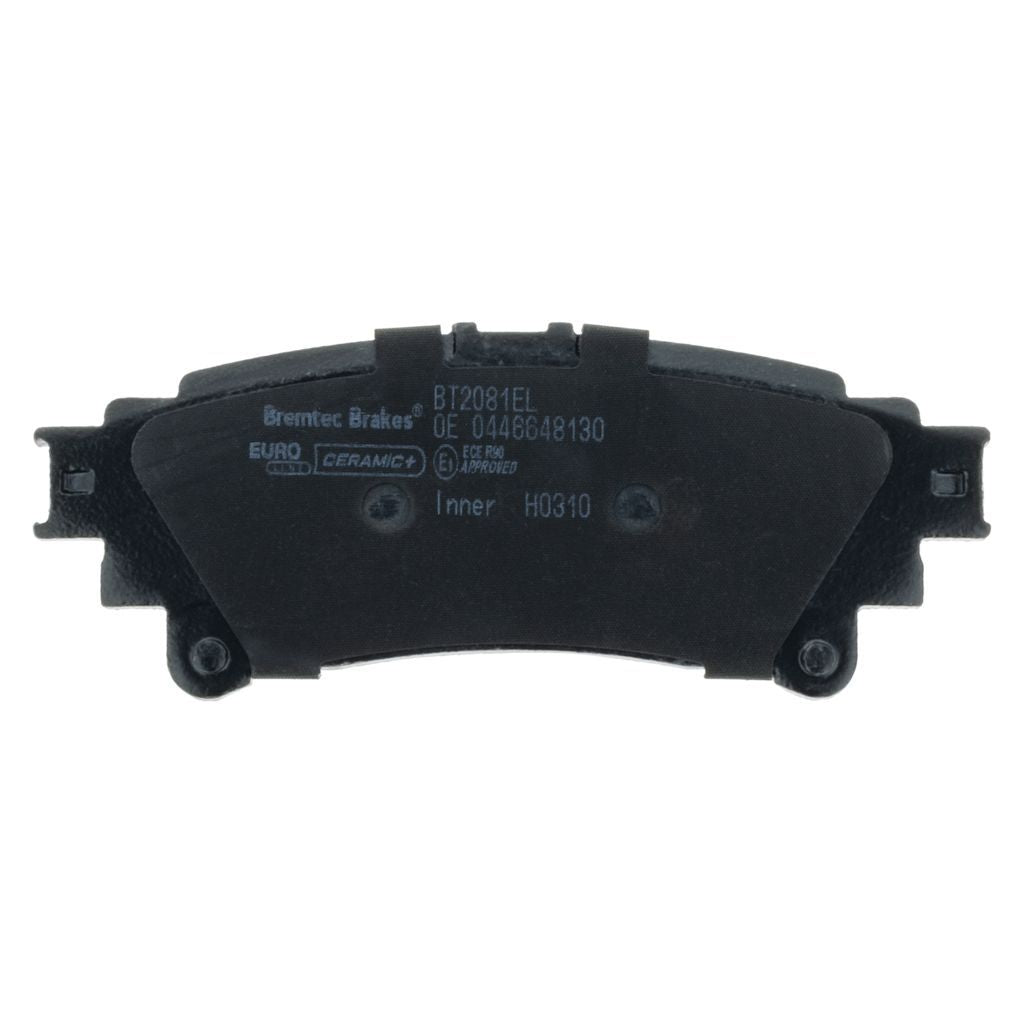 Euro-line Brake Pads Set Toyota Kluger Gsu50r 3.5l 4wd - Bt2081el