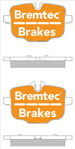 BREMTEC EURO-LINE BRAKE PADS SET BMW 5 SERIES 535i (F10) 2011- BT2082ELC