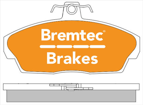 BREMTEC EURO-LINE BRAKE PADS SET CIVIC VI (EJ, EK) 1.6 I Vti BT2090ELC
