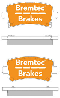 BREMTEC EURO-LINE BRAKE PADS SET SAAB 9-5 (YS3G) 2.3T 05/2010- BT2092ELC