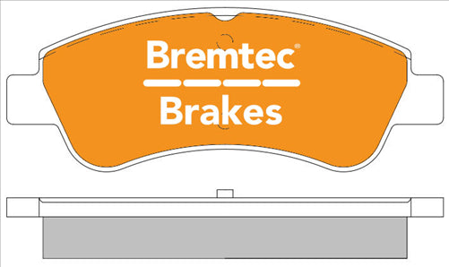 BREMTEC TRADE-LINE BRAKE PADS SET PEUGEOT 306 (BOSCH) 2006- BT2104TS