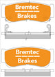 BREMTEC ENDURE 4WD CERAMIC+ ZERO DUST HYUNDAI SANTE FE 3.3 V6 2007- BT2109E
