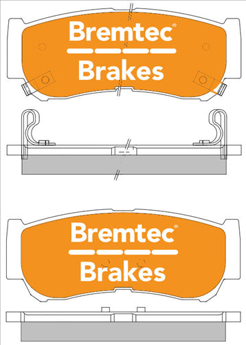 BREMTEC PRO LINE HD CERAMIC+ ZERO DUST HYUNDAI SANTE FE 3.3 V6 2007- BT2109PRO