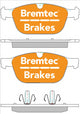 BREMTEC PRO-LINE BRAKE PADS SET VOLVO XC60 D5 AWD 2009- BT2111PRO
