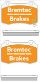 BREMTEC PRO-LINE BRAKE PADS SET CHRYSLER 300C SRT8 6.1L BREMBO BT2124PRO