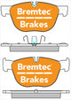 BREMTEC TRADELINE BRAKE PAD SET FRONT BMW X5 (E70) 3.0sd, 3.0si 4.8i BT2125TS