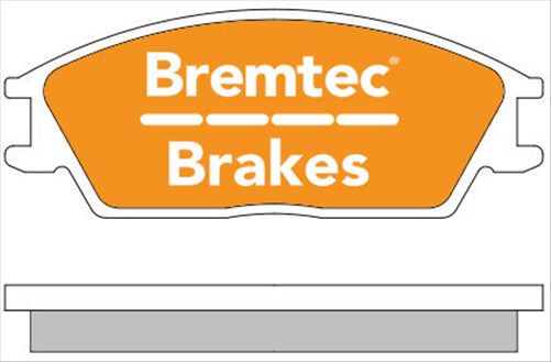 BREMTEC TRADE-LINE BRAKE PADS SET HYUNDAI ELANTRA 90-95 BT212TS