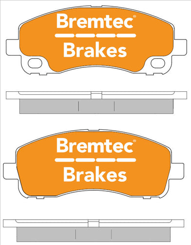 BREMTEC BRAKE PAD SET MITSUBISHI CANTER 2.0, 2.8, 3. BT2135E