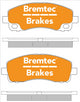 BREMTEC BRAKE PAD SET MITSUBISHI CANTER 2.0, 2.8, 3. BT2135E
