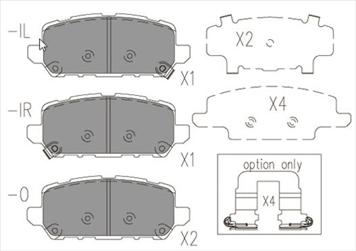 BREMTEC BRAKE PAD SET HONDA HRV (RU) 1.8L 2015- BT21370PRO