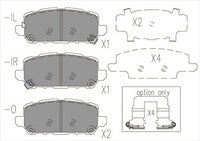 BREMTEC BRAKE PAD SET HONDA HRV (RU) 1.8L 2015- BT21370PRO