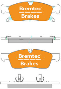 BREMTEC PRO-LINE HD CERAMIC+ ZERO DUST MERCEDES BENZ (166 ML250 2.1D BT2143PRO