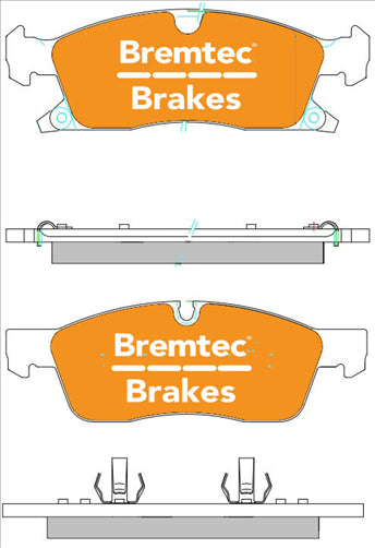 BREMTEC PRO-LINE HD CERAMIC+ ZERO DUST MERCEDES BENZ (166 ML250 2.1D BT2143PRO