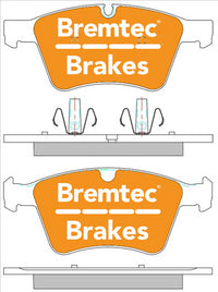 BREMTEC PRO-LINE BRAKE PADS SET MERCEDES G-CLASS (W164) GL500 BT2158PRO