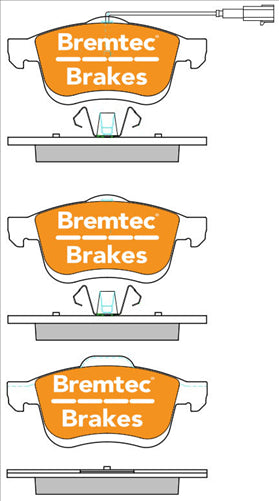 BREMTEC EURO-LINE BRAKE PADS SET ALFA ROMEO 159 1.9 2.2 SENSOR BT2160ELC