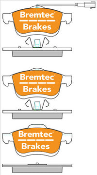 BREMTEC EURO-LINE BRAKE PADS SET ALFA ROMEO 159 1.9 2.2 SENSOR BT2160ELC