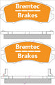 BREMTEC 4WD BRAKE PADS SET SUBARU IMPREZA GC 1993-97 BT216E