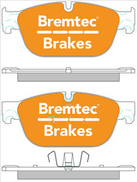 BREMTEC EURO-LINE BRAKE PADS SET CITROEN C5 (TD_) 1.6 16V 2.0i BT2172ELC